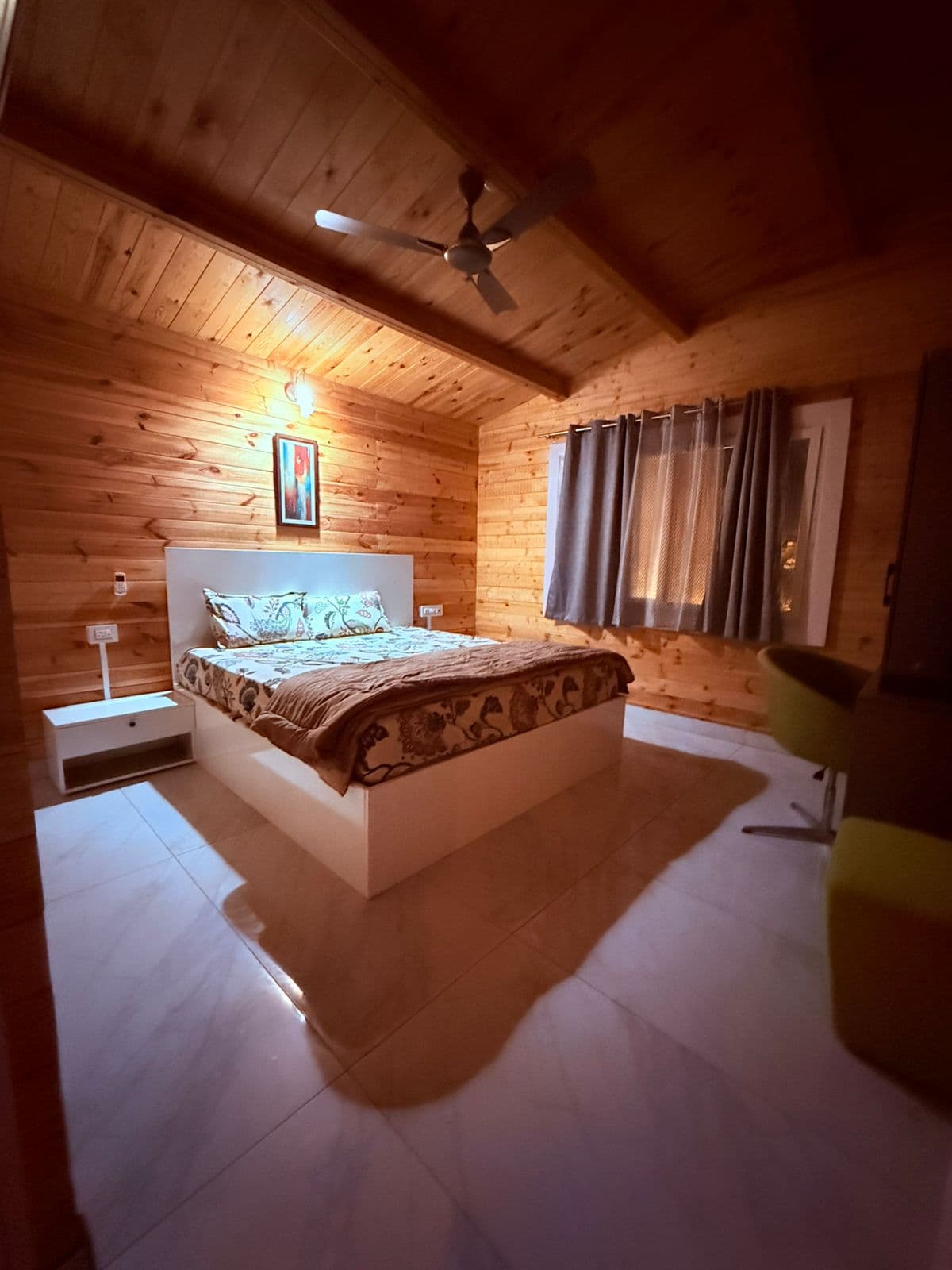 Wooden Cottage Bedroom