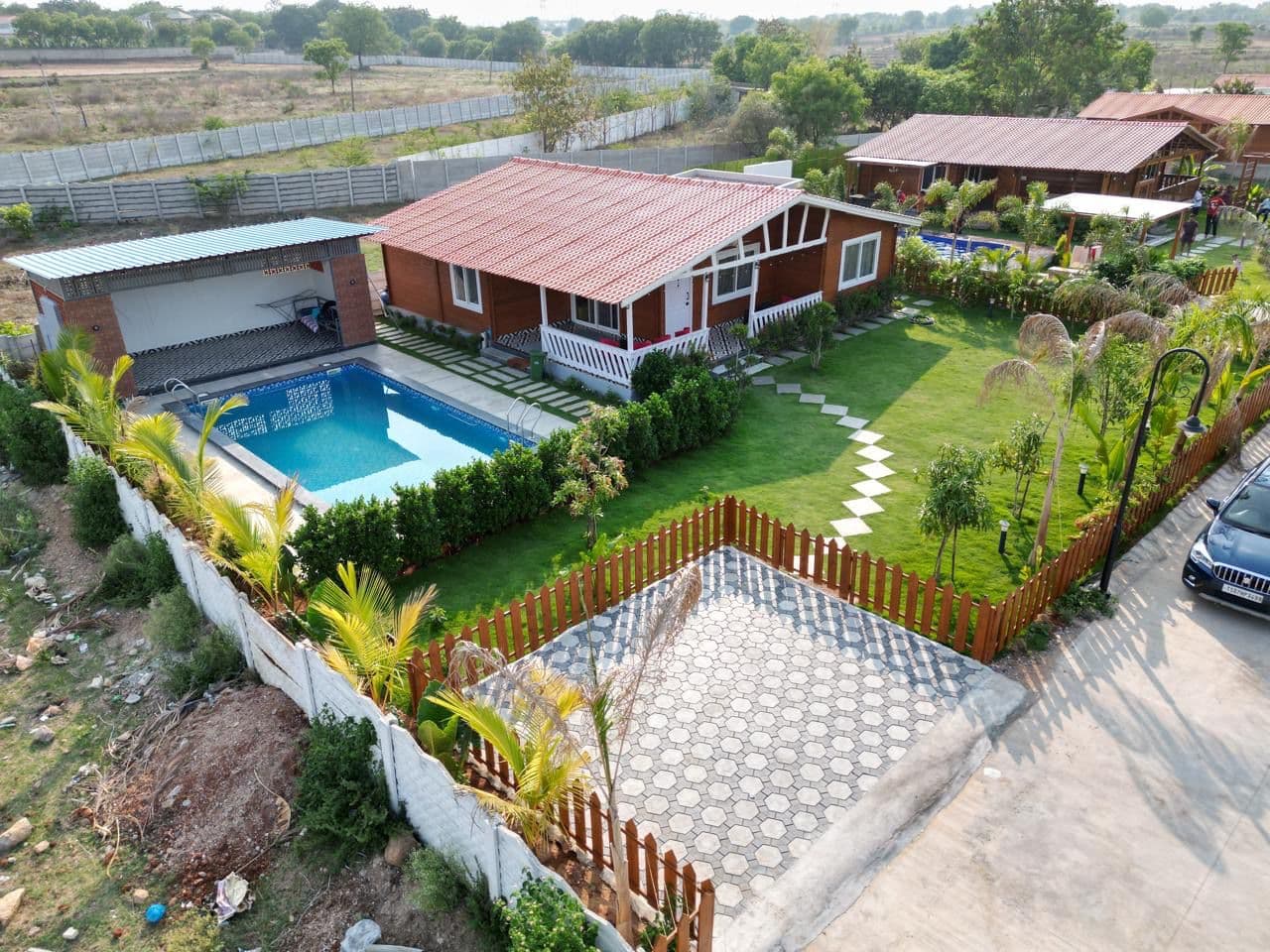 Kuku Farmstay aerial view